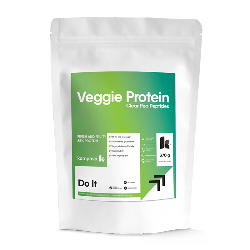 Kompava Veggie Protein 370 g/16 dávek - mango