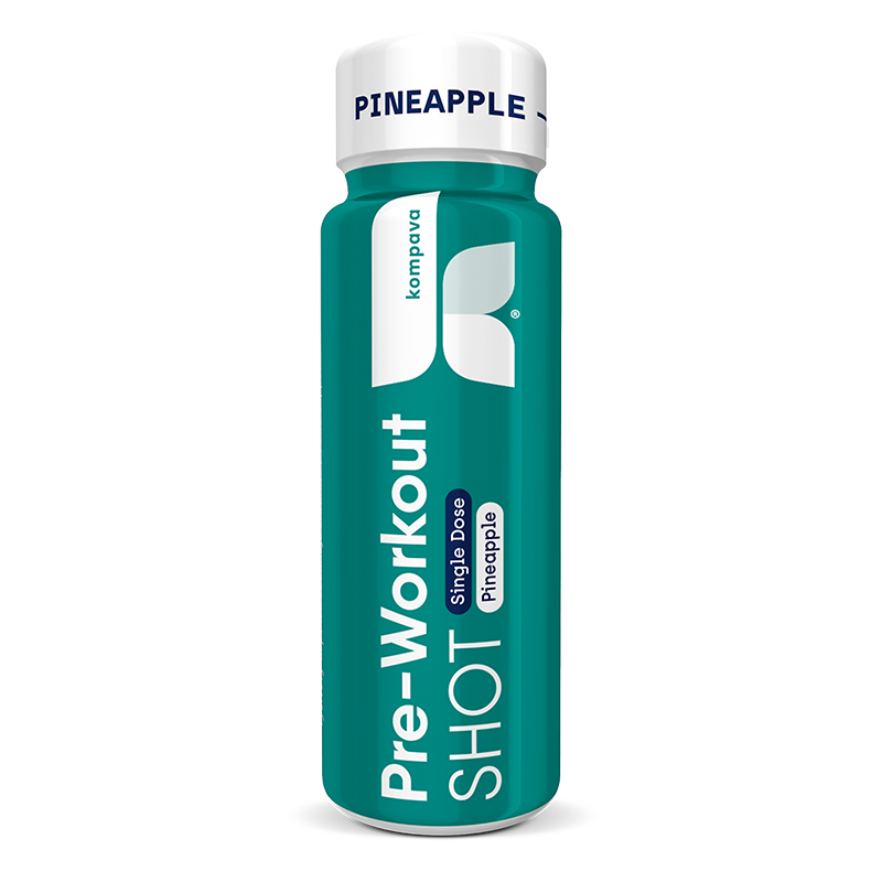 Kompava Pre-workout SHOT 60 ml, ananas