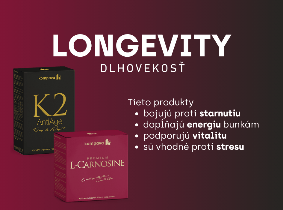 Longevity - dlhovekosť K2 a L-carnosine-alt
