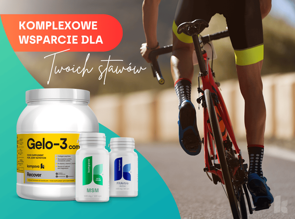 Pakiet na obciążone stawy firmy Kompava, odżywka na stawy