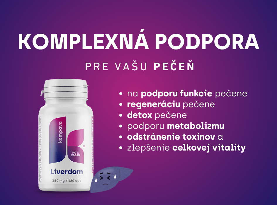 komplexná podpora funkcie pečene Liverdom novinka-alt