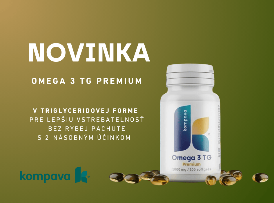 novinka omega 3 TG Premium kompava koláž