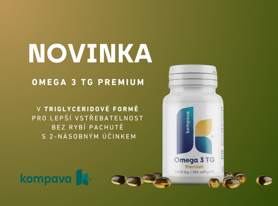 novinka omega 3 TG Premium kompava koláž