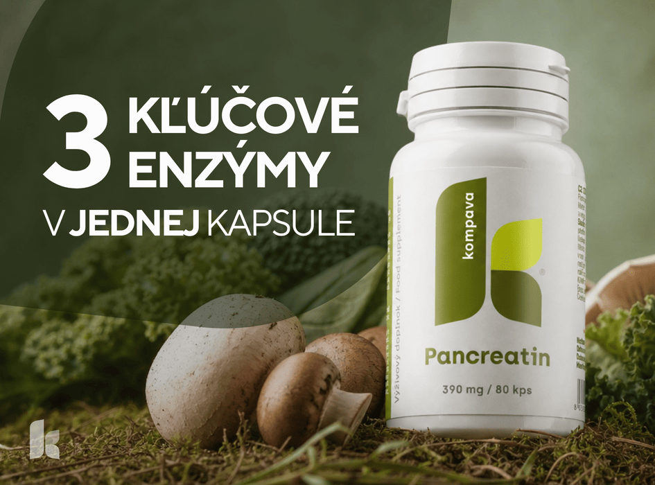 Výživový doplnok pankreatín, pankreatín od Kompavy
