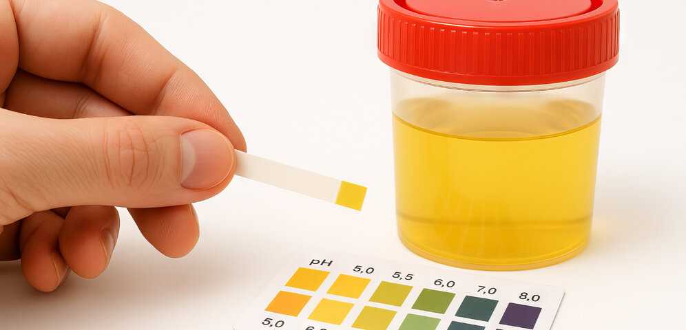 Vyšetření moči pomocí indikačních papírků: co prozradí pH moči, glukóza v moči a bílkoviny v moči