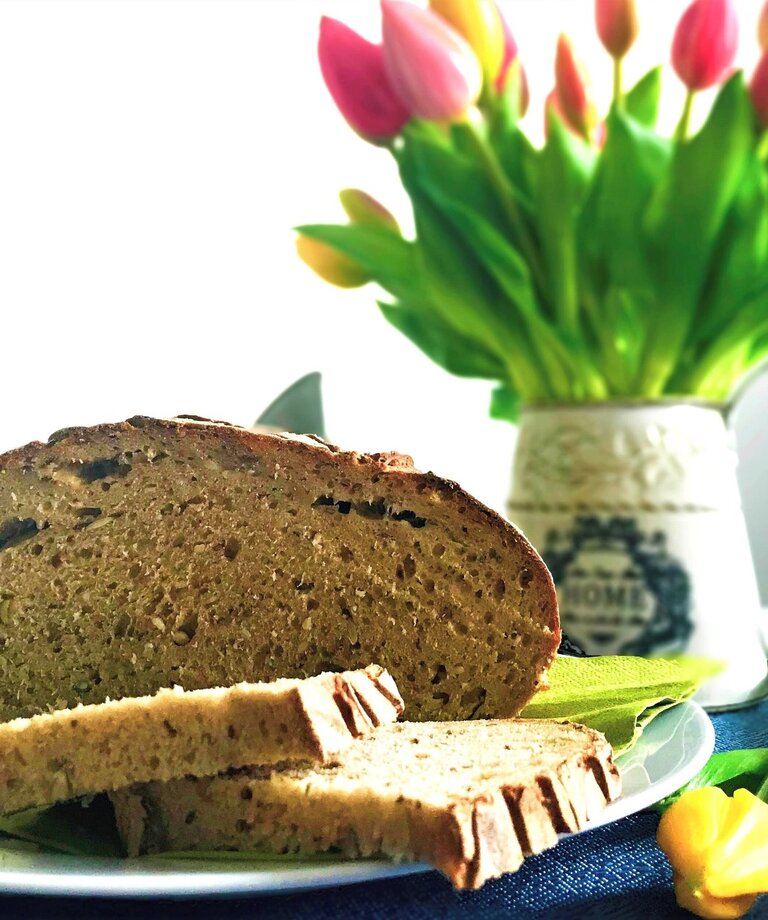 Zdravý kváskový chléb s vlákninou