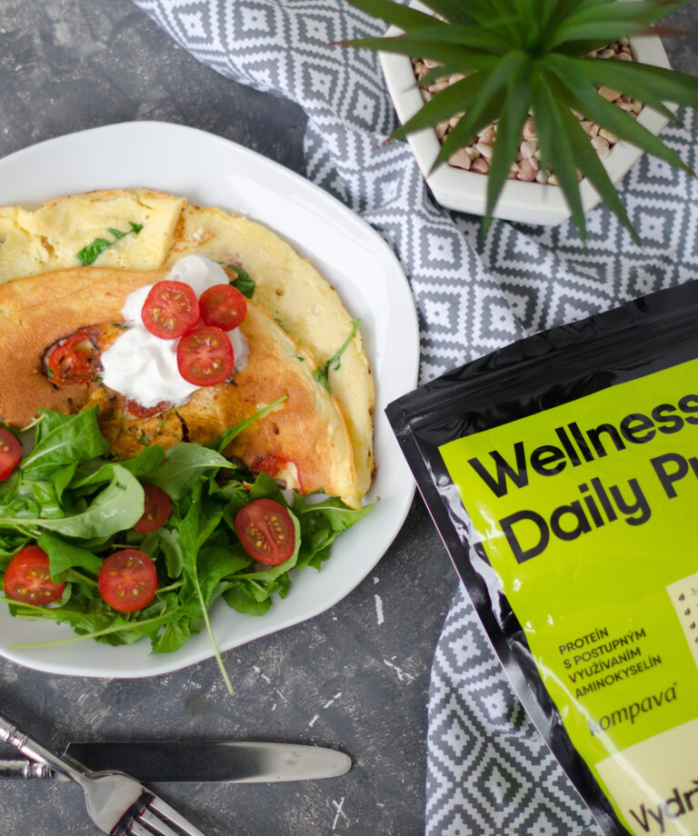 Zeleninová omeleta s proteinem, která provoní celou kuchyň