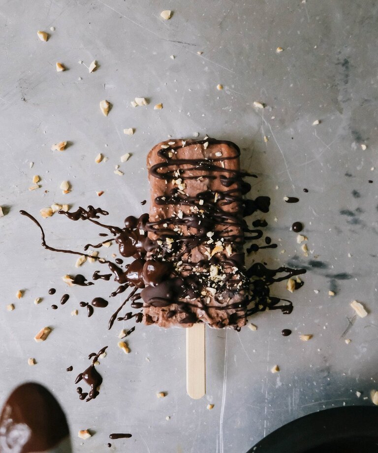 Fit bananowe lody z awokado