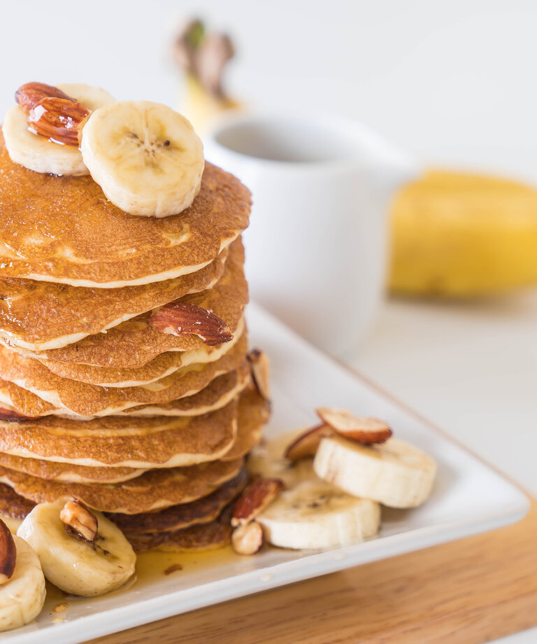 Banánovo-ananasové lívance s proteinem