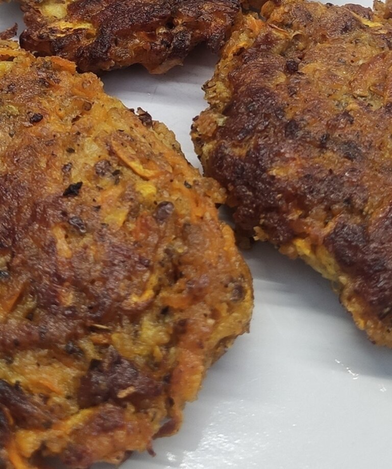 Placki warzywne pełne białka