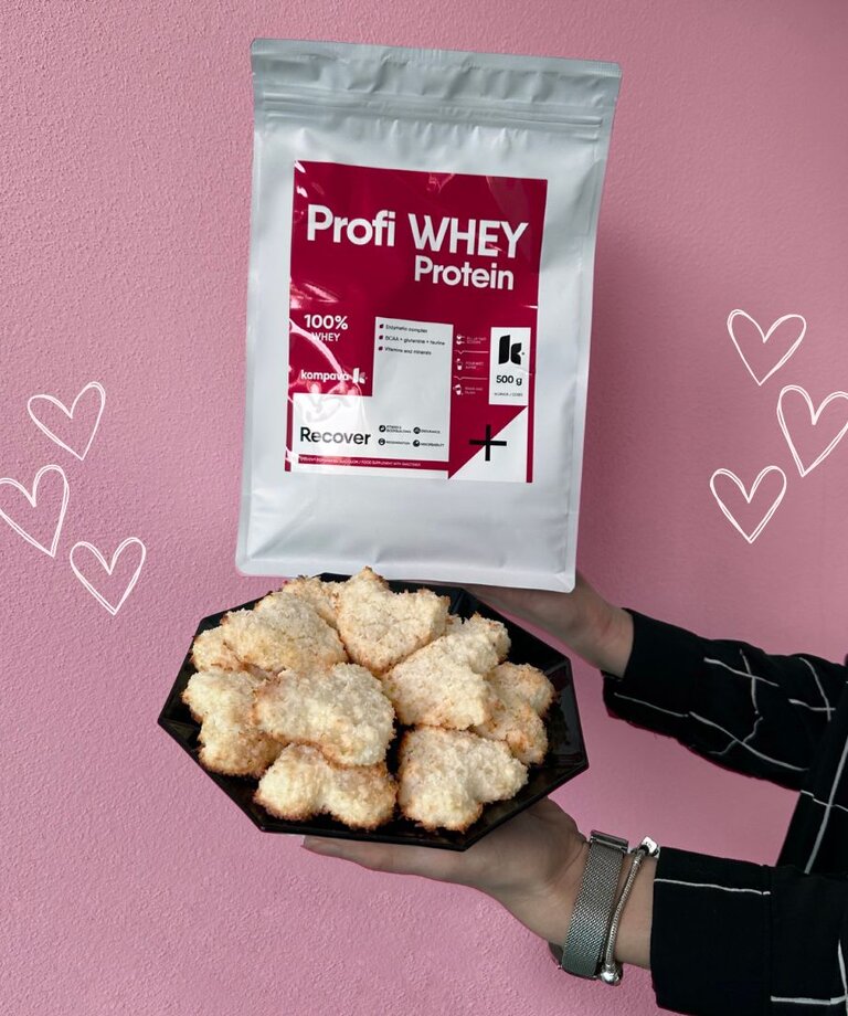 Proteinové raffaelo srdíčka