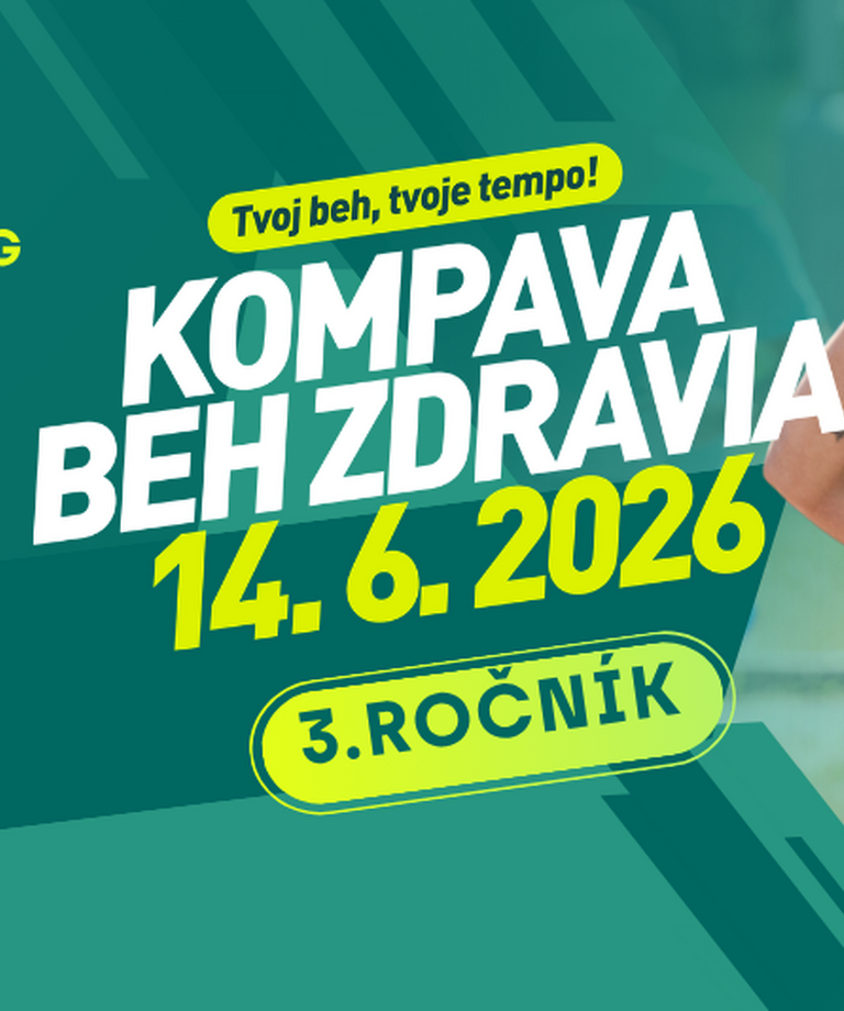 KOMPAVA Beh zdravia 2026: Tretí ročník obľúbeného podujatia je tu!