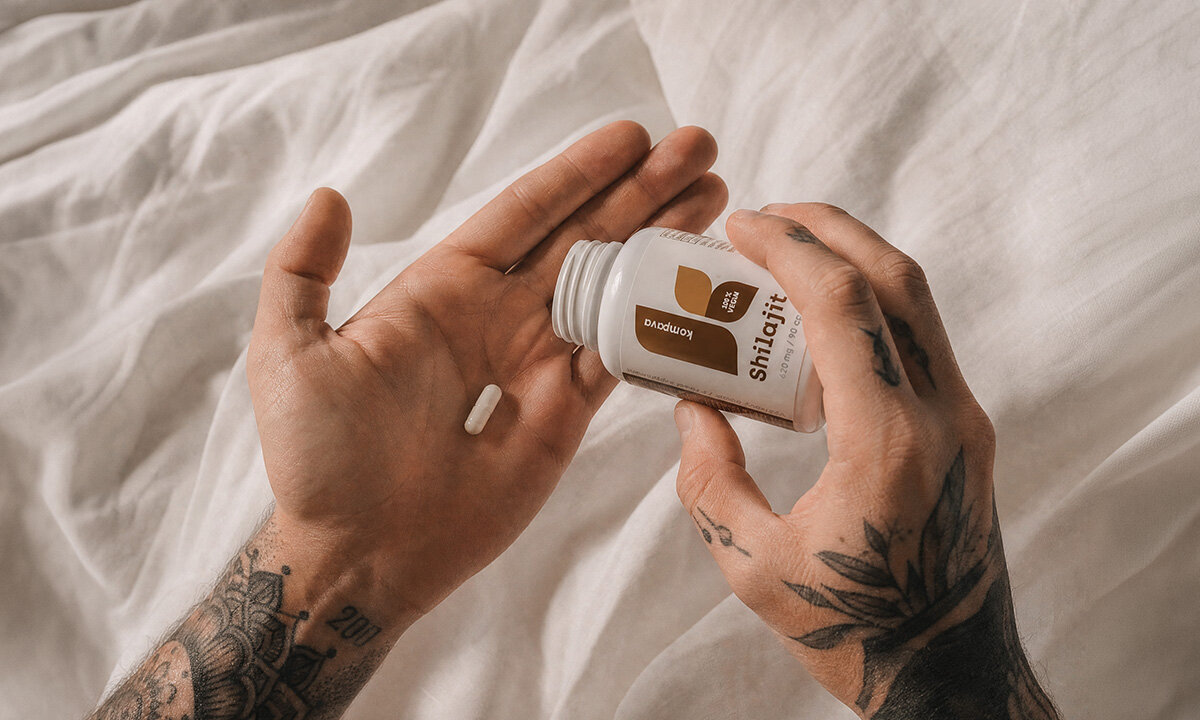 Kapsule Shilajit 620 mg/90 kapsul podpora energije, vitalnosti in odpornosti organizma – KOMPAVA