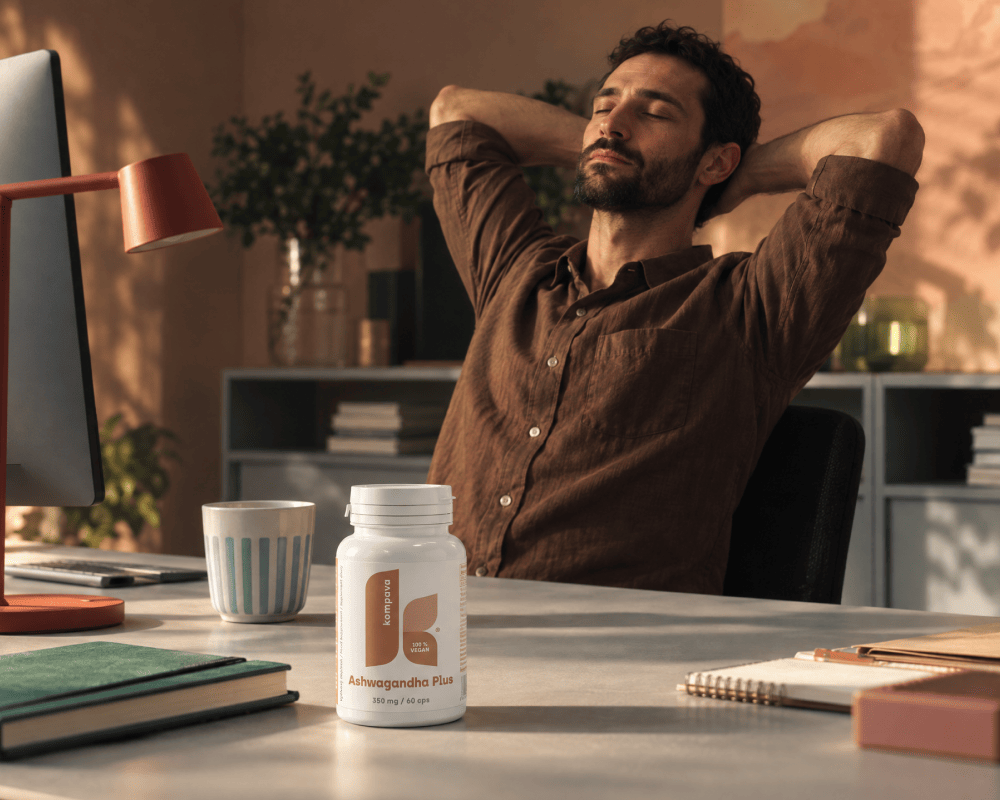 Ashwagandha Plus for people experiencing stress, athletes, students and for supporting quality sleep – KOMPAVA