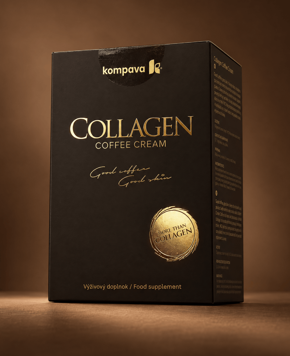 Collagen Coffee Cream – collagen for&nbsp;coffee with&nbsp;Fortigel® peptides, MCT fats and&nbsp;taurine – KOMPAVA