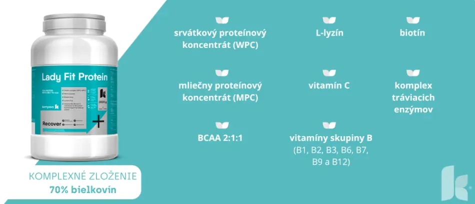 Zloženie Lady Fit Proteínu
