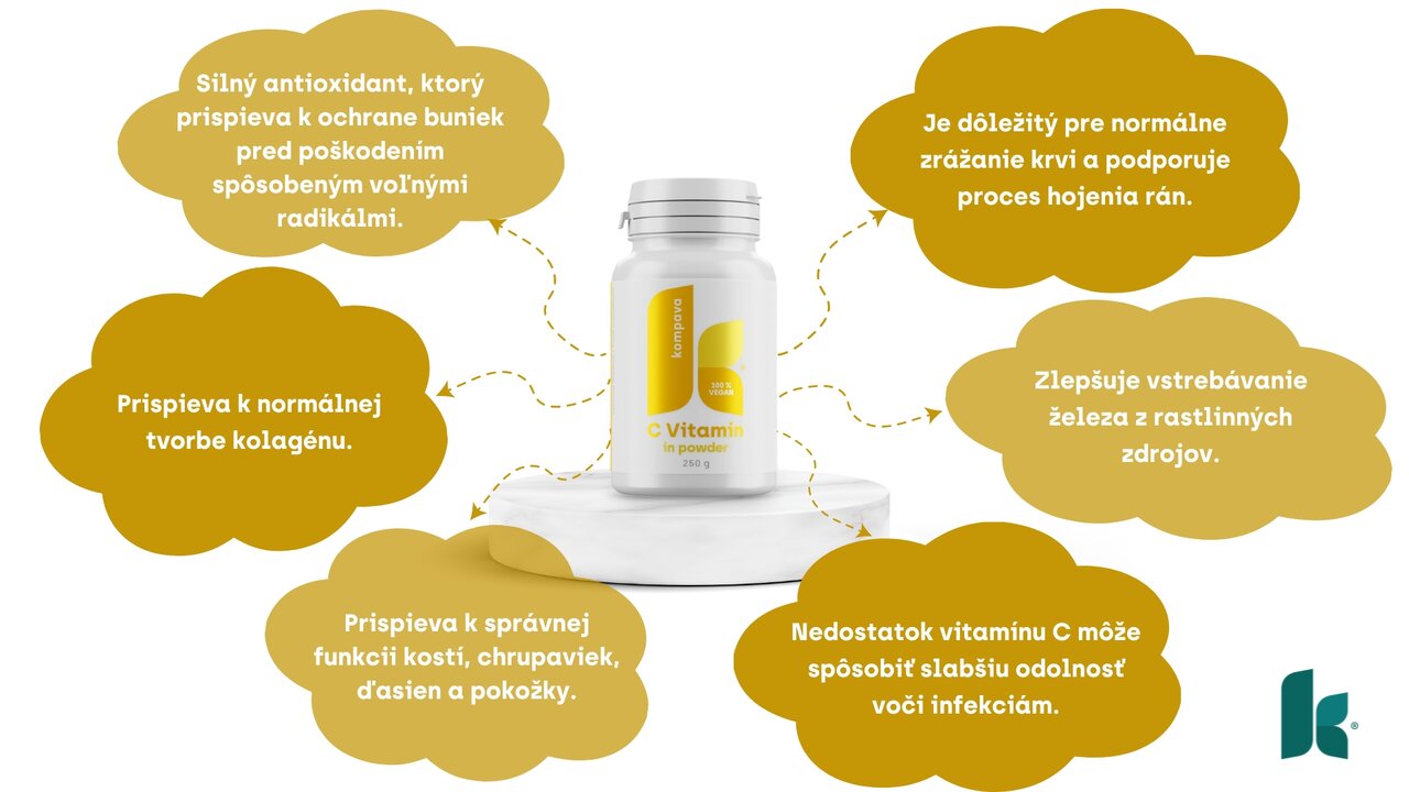 Kompava C vitamín v prášku účinky a fakty