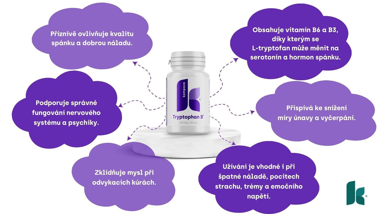 Tryptofan B+ a jeho účinky
