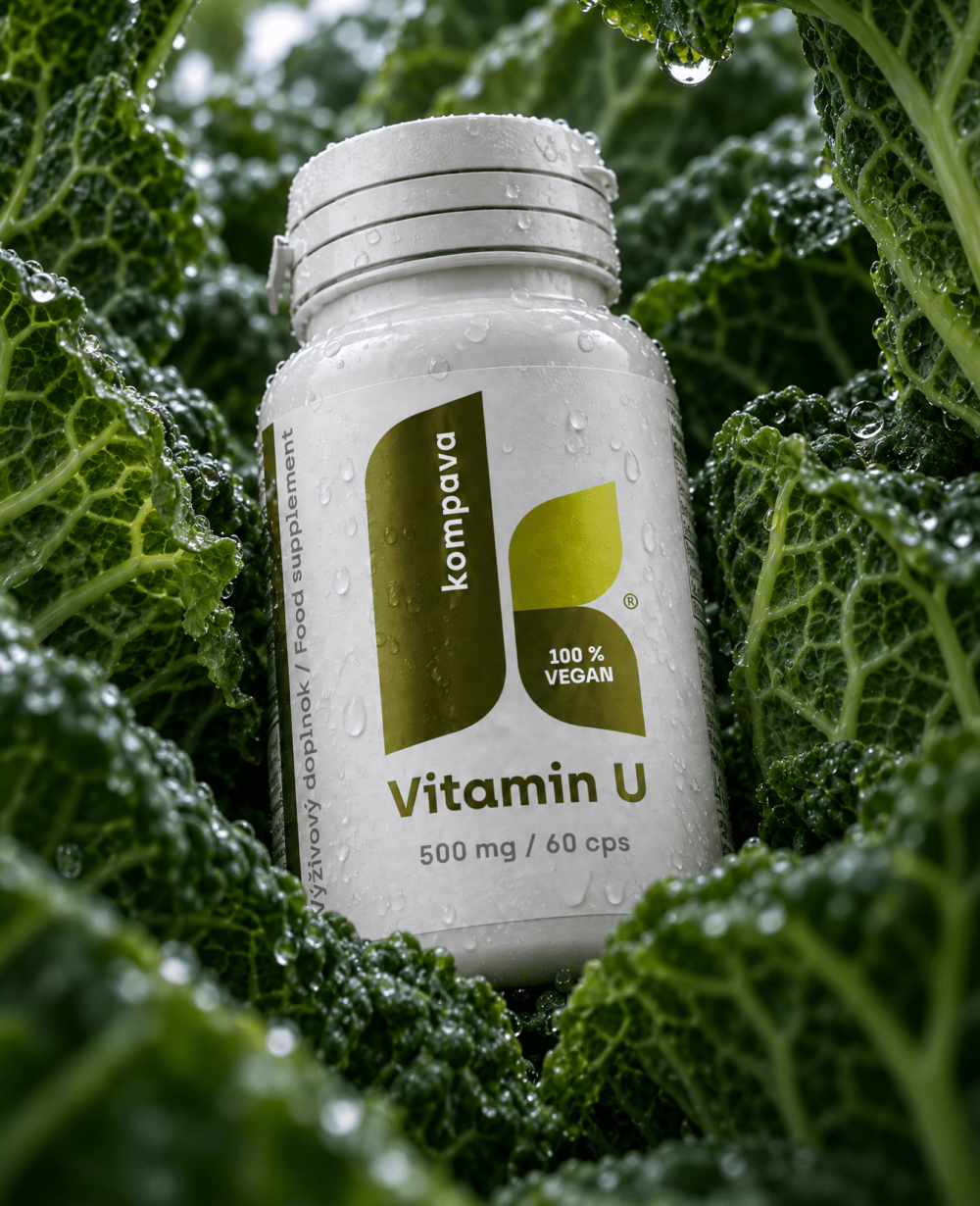 Vitamin U – přírodní složka ze zelné šťávy na podporu trávicího systému – KOMPAVA