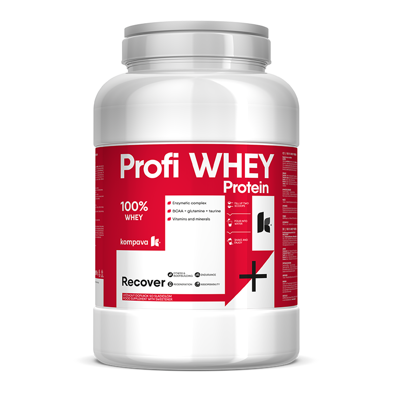 Kompava Profi WHEY Protein 2000 g/66 dávek, čokoláda