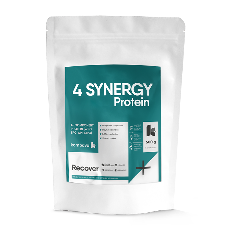 Kompava 4 SYNERGY Protein 500 g/16 dávok, caffe latte