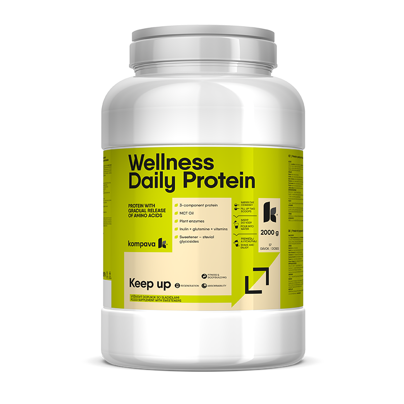 Kompava Wellness Daily Protein 2000 g/57 dávek, vanilka