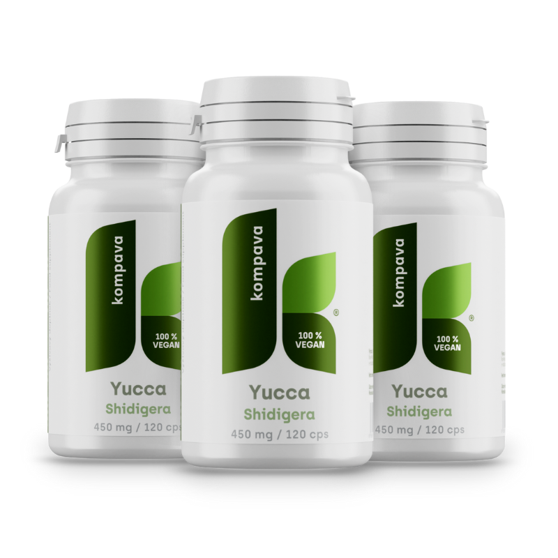 Levně Kompava 3-balení Yucca Shidigera 450 mg/120 kps