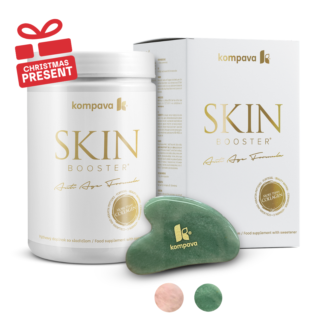 Kompava Skin Booster® 300 g/30 dávek, tropical + Gua Sha
