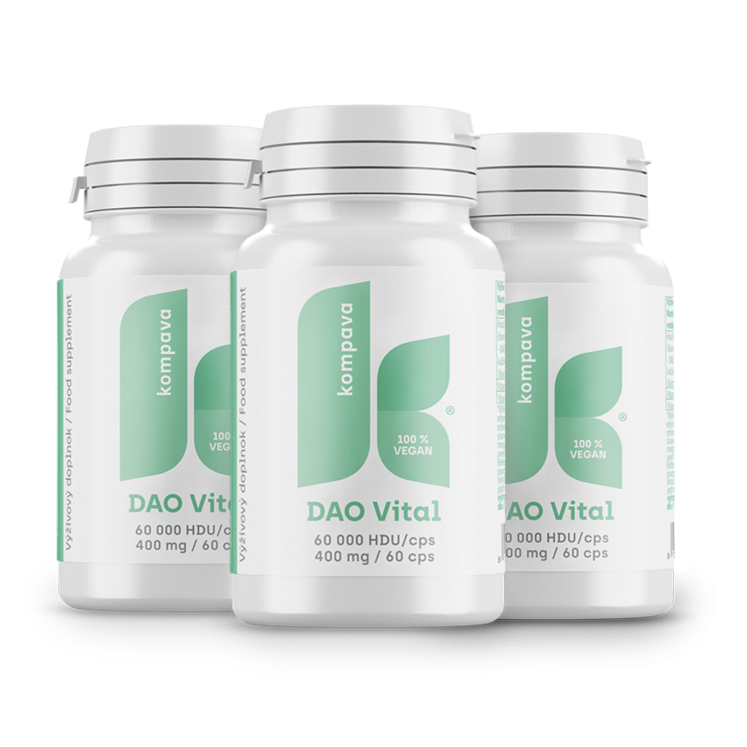 Kompava 3-balení DAO Vital 400 mg/60 kps