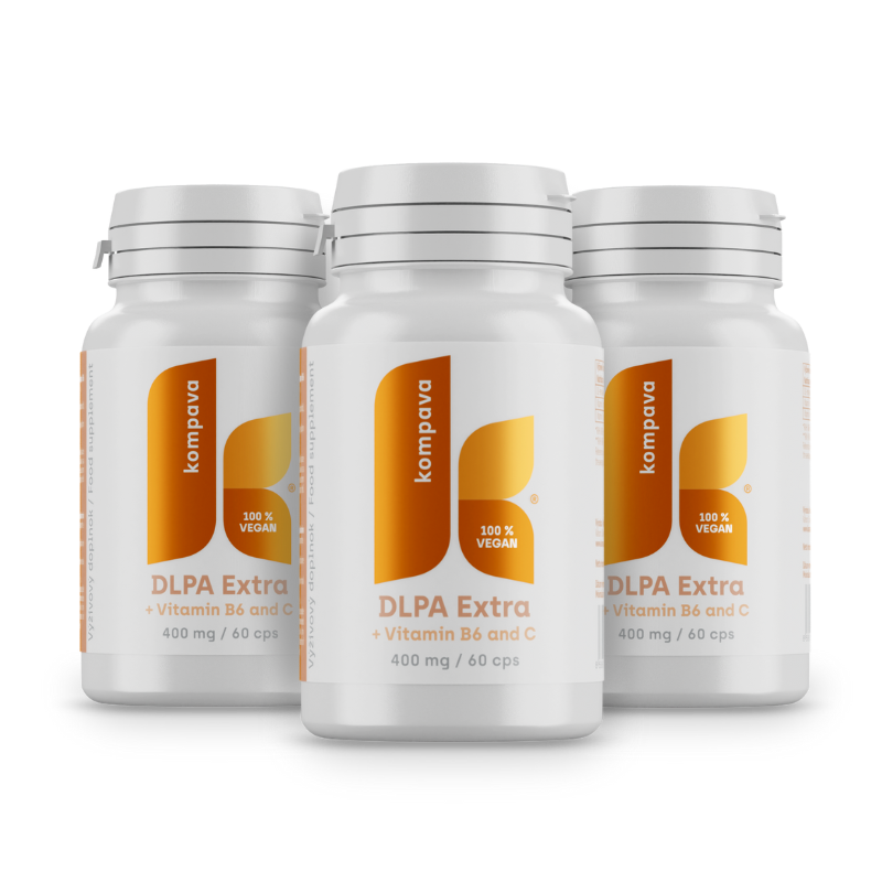 Levně Kompava 3-balení DLPA extra 400 mg/60 kps