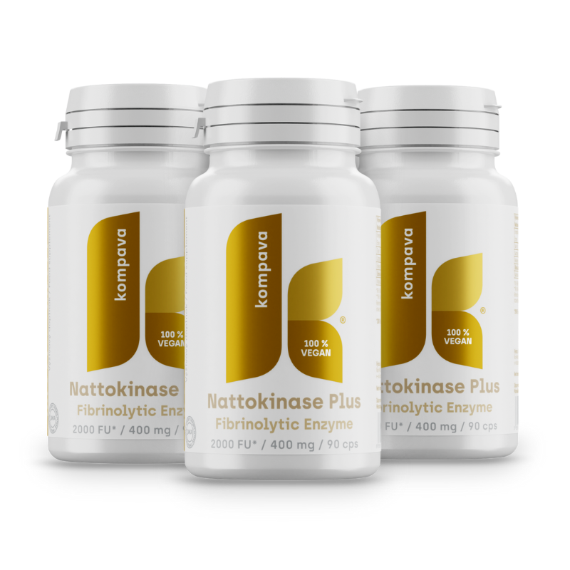 Levně Kompava 3-balení Nattokinase Plus 400 mg/90 kps