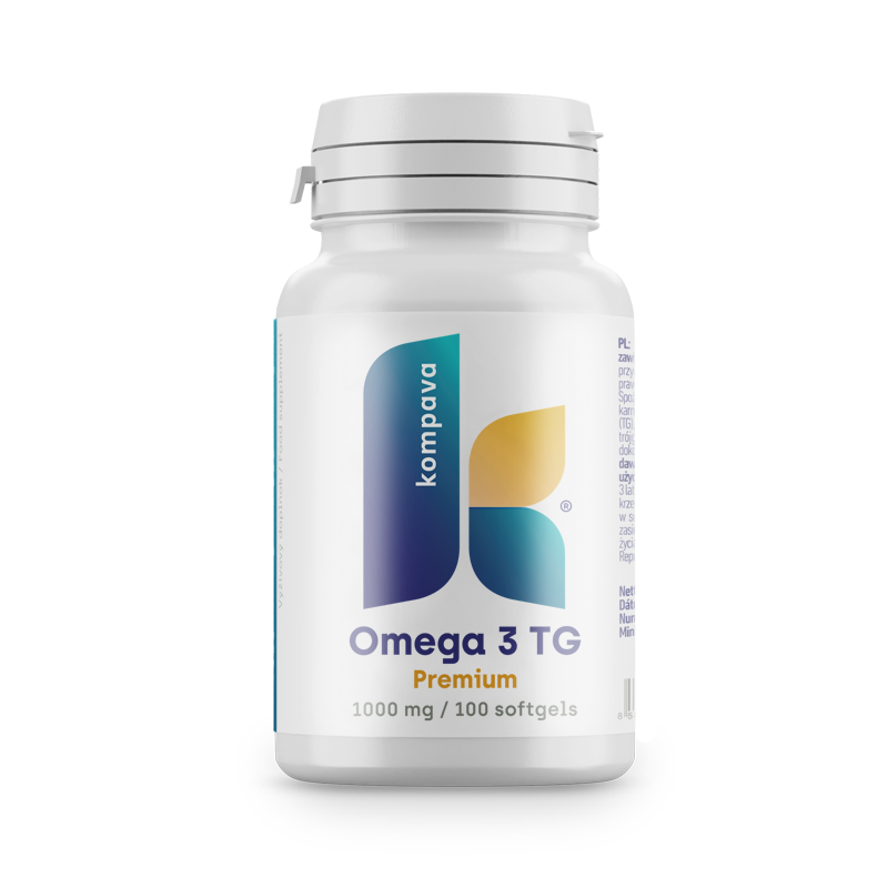 Kompava Omega-3 TG Premium 1000 mg/100 kps