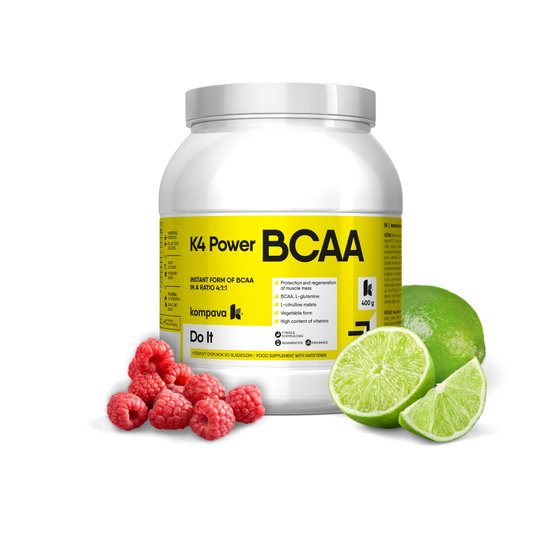 Kompava K4 Power BCAA 400 g/36 dávek, malina-limetka