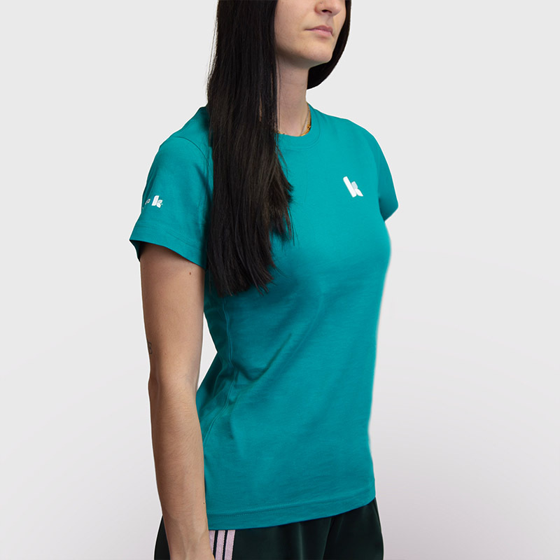 Kompava Dámské smaragdově zelené tričko brand XS