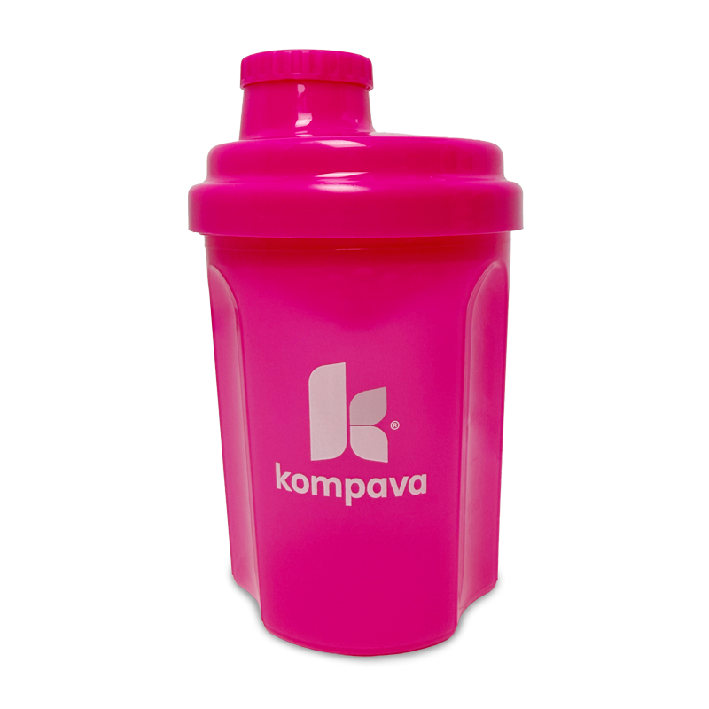 Levně Kompava Plastový šejker 300ml ružový