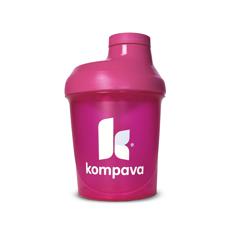 Kompava Plastový šejker 300ml ružová