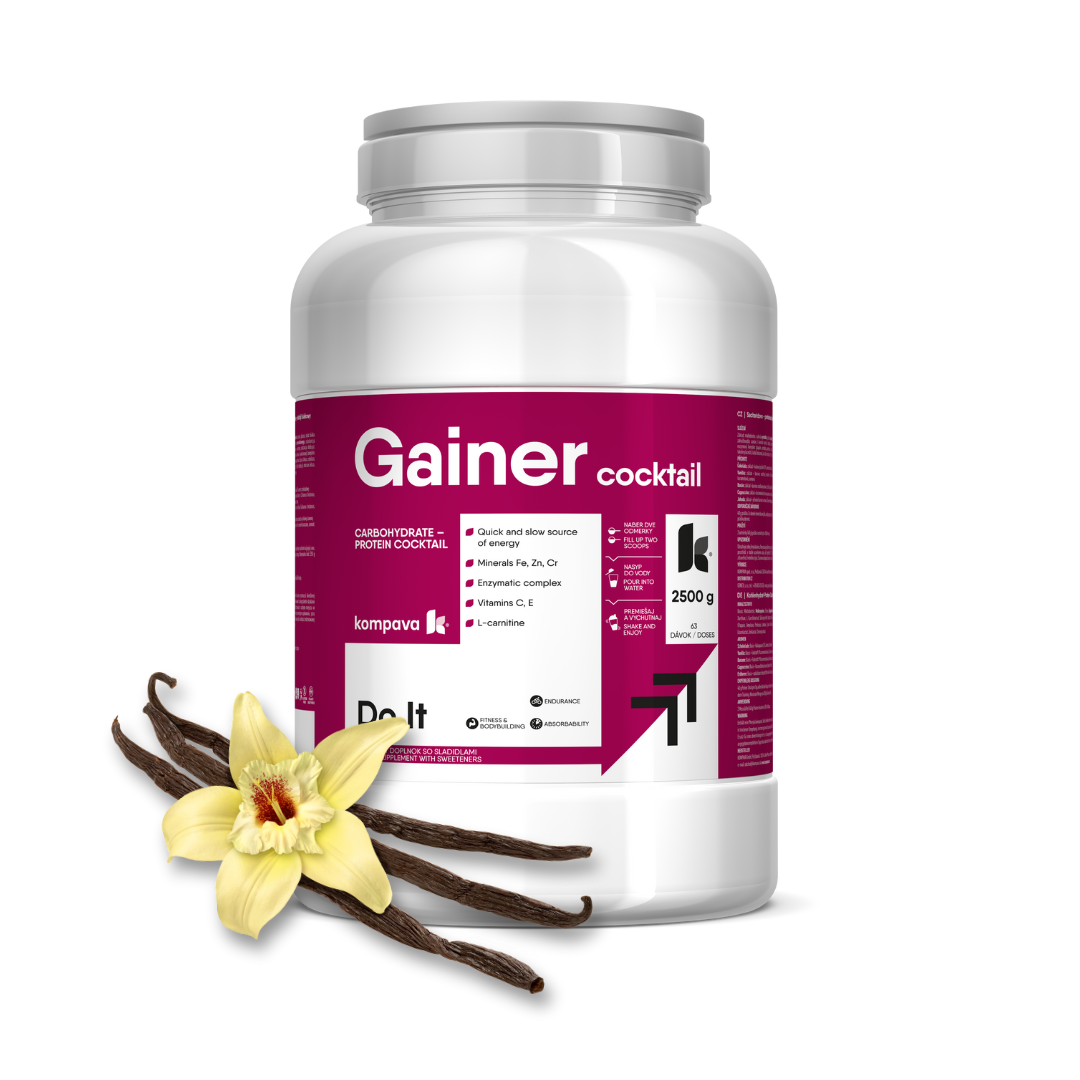 Kompava Gainer Koktail 2500 g/63 dávek, vanilka