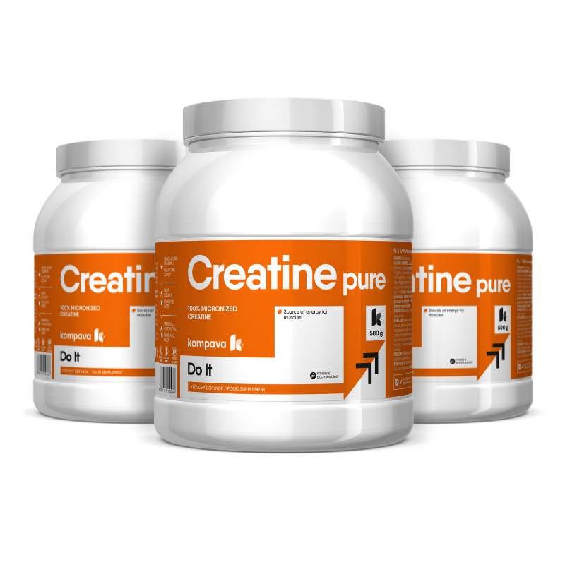 Levně Kompava 3-balení Kreatin Pure 500 g/100 dávek
