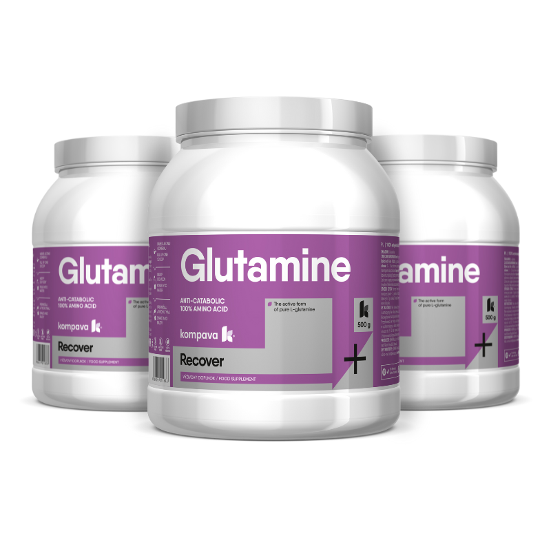 Levně Kompava 3-balení Glutamín 500 g/100 dávek