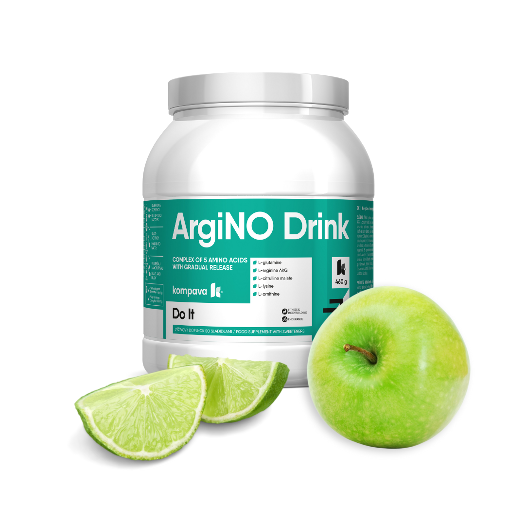 Kompava ArgiNO drink 460 g/42 dávek, jablko-limetka
