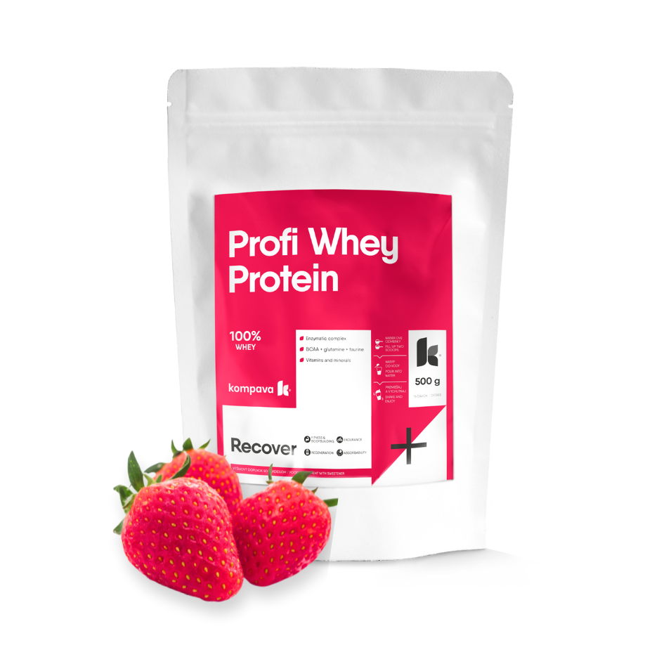 Kompava Profi WHEY Protein g/16 dávek, jahoda
