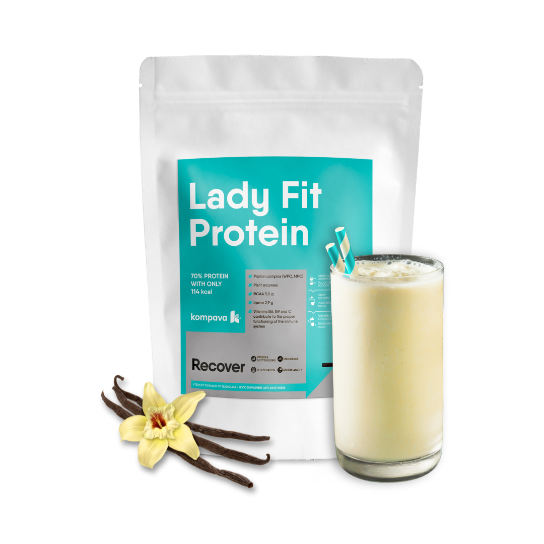 Kompava Lady Fit 500 g/16,5 dávek, vanilka-smotana