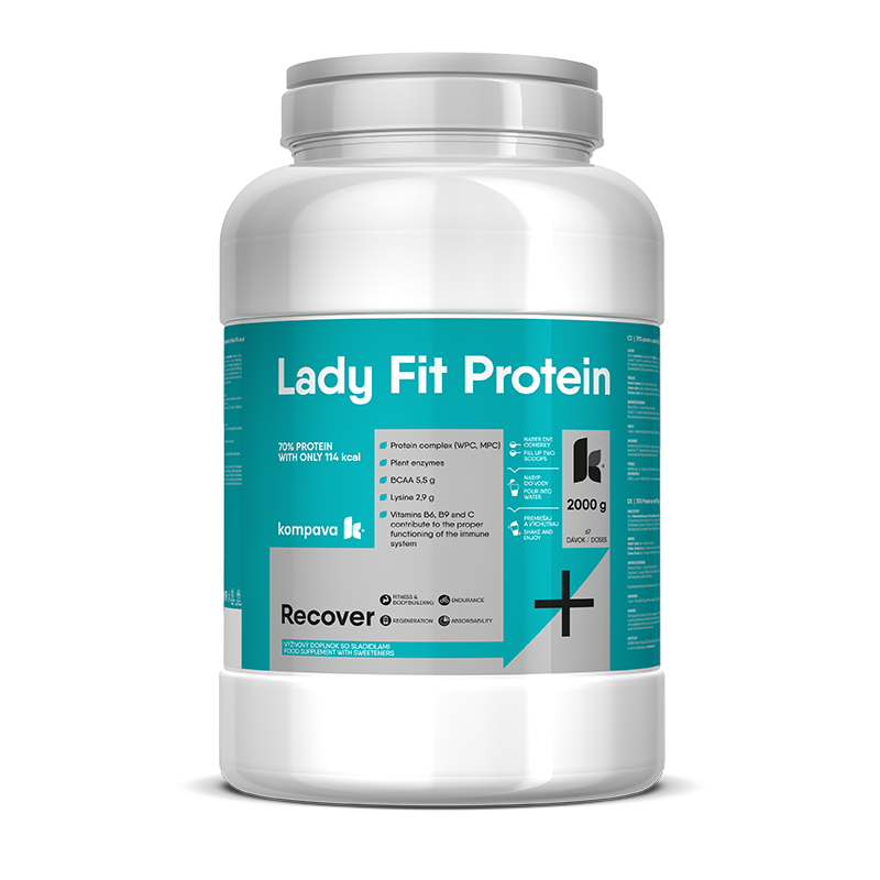 Kompava Lady Fit 2000 g/67 dávek, čokoláda