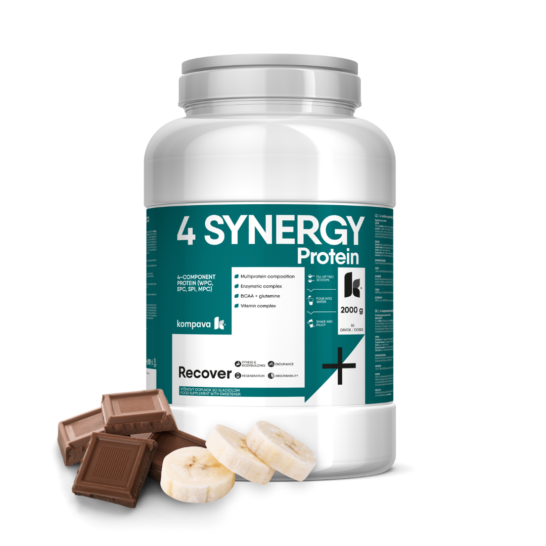 Kompava 4 SYNERGY Protein 2000 g/66 dávek, čokoláda/banán