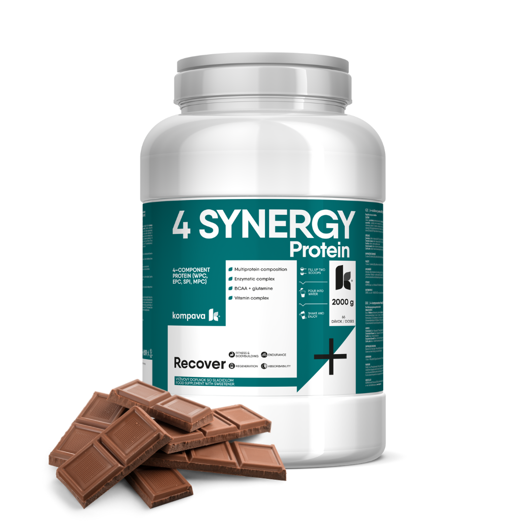 Kompava 4 SYNERGY Protein 2000 g/66 dávek, čokoláda