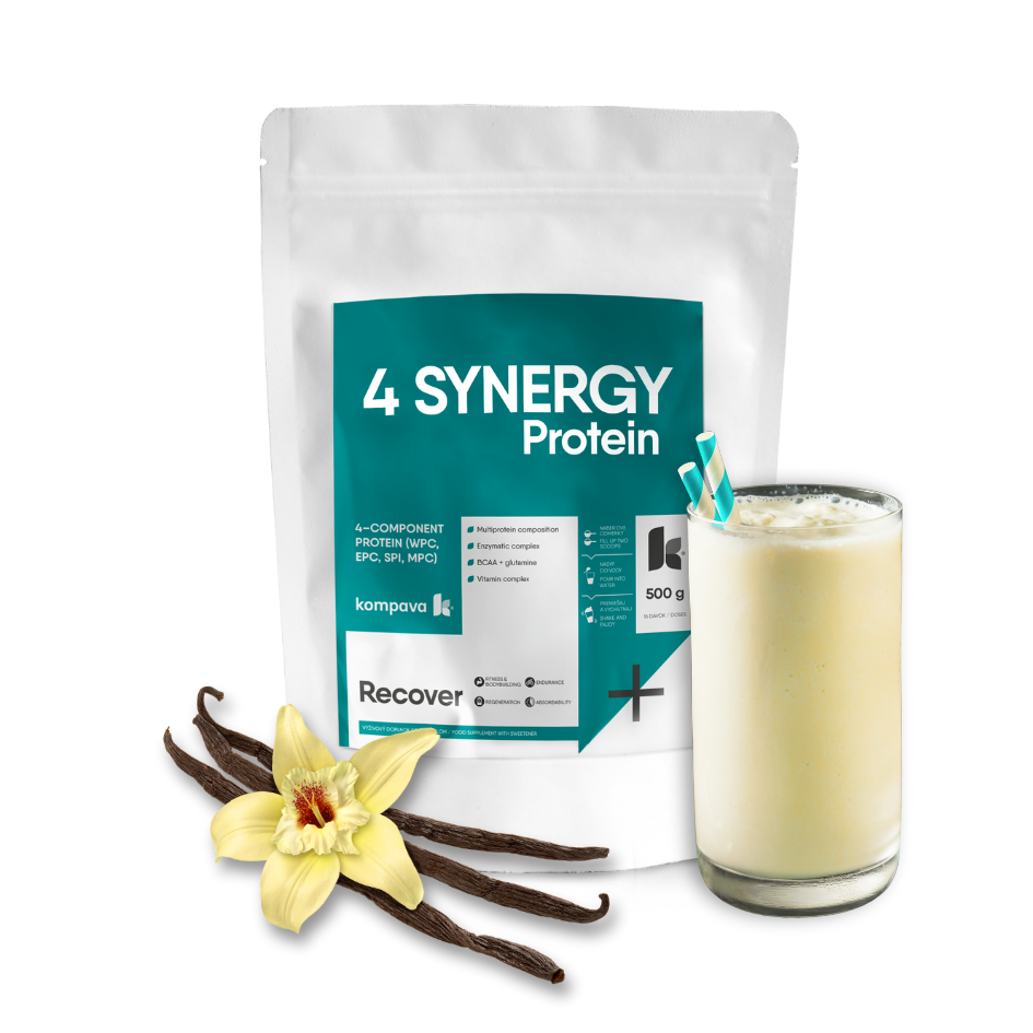 Kompava 4 SYNERGY Protein 500 g/16 dávek, vanilka