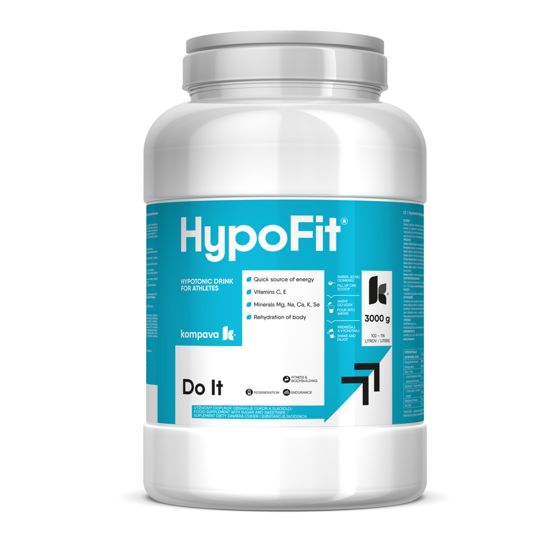 Kompava HypoFit 3000 g/102 - 115 litrů, citron-limetka