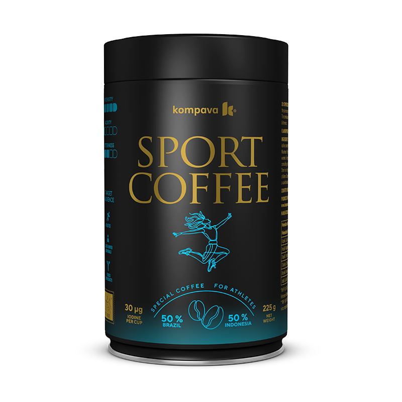 Kompava Sport Coffee 225 g/ 32 dávok