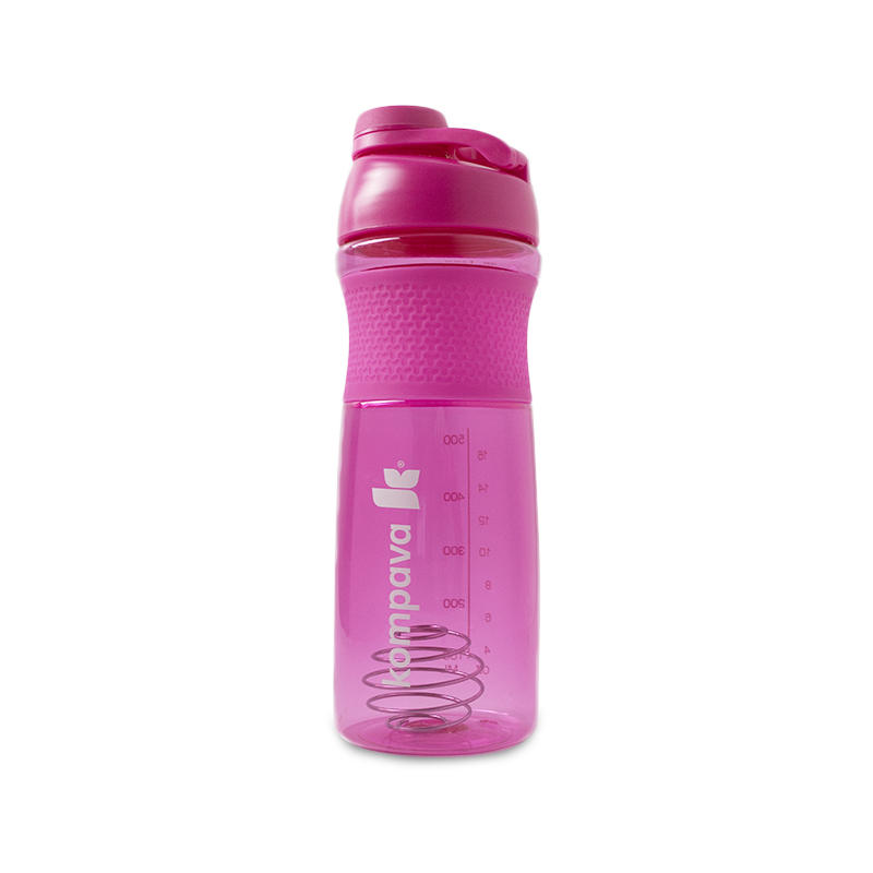 Levně Kompava Šejkr Sportmixer Twist 820 ml růžový