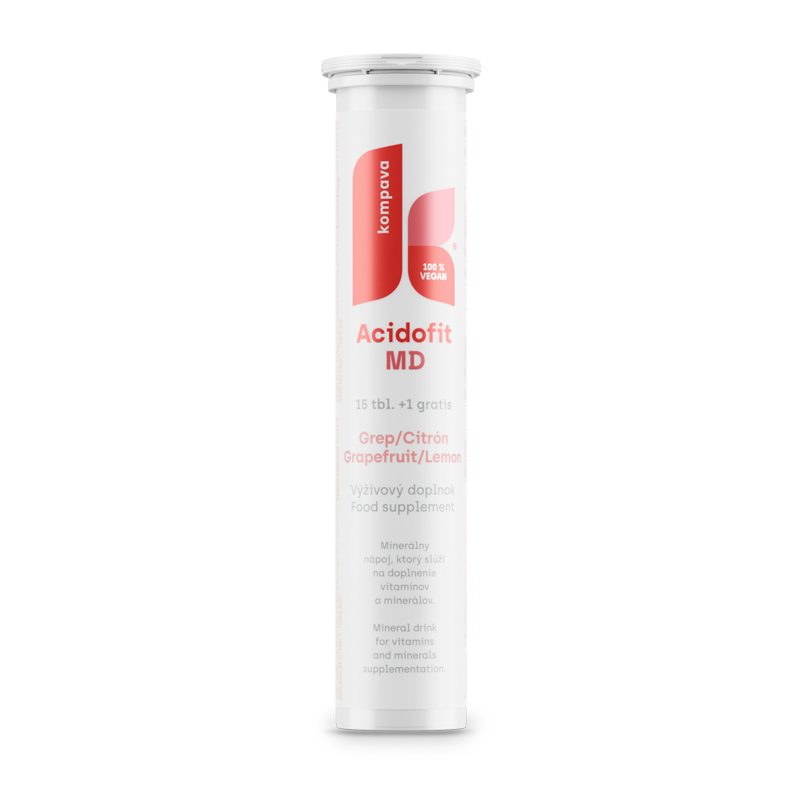 Kompava AcidoFit MD 15 + 1 tabliet, grep-citrón